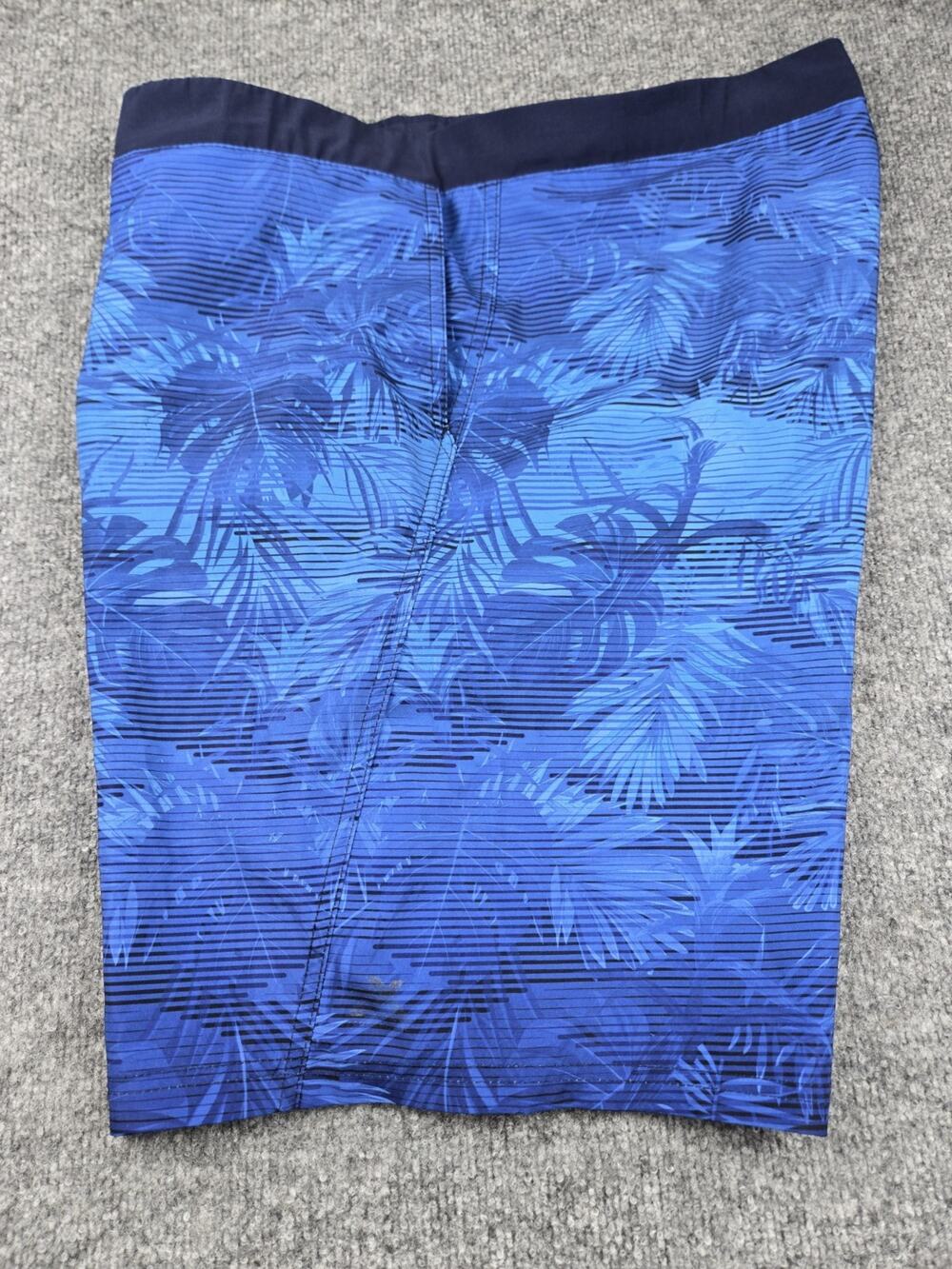 Men's Zeroxposure XXL‎ Swim Trunks Blue Palm Leaves #613